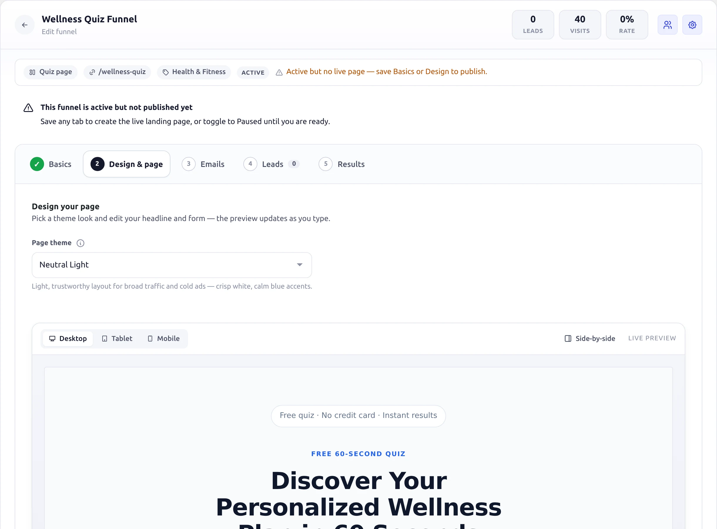 Quiz builder